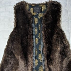 Faux fur vest